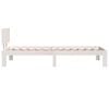 vidaXL Bed Frame without Mattress White 75x190cm Small Single