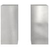 vidaXL Plant Stand 2 pcs Silver 24 x 24 x 55 cm Stainless steel
