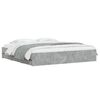 vidaXL Bed Frame with Drawers without Mattress Concrete Grey 180x200 cm Super King