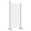 vidaXL 2-Panel Room Divider White 175x180 cm Fabric