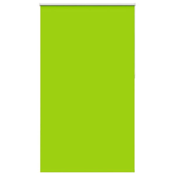 vidaXL Roller Blind Blackout Leaves Green 135x210 cm Fabric Width 131.6 cm Polyester