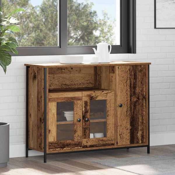 vidaXL Sideboard Old Wood 100 x 35 x 75 cm