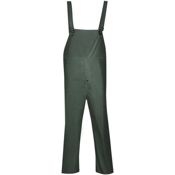 vidaXL Waterproof Heavy-duty 2-piece Rain Suit with Hood Green XL