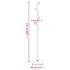 vidaXL Coat Stand Black 175 cm Powder-coated Iron