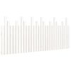 vidaXL Wall Headboard White 185x3x80 cm Solid Wood Pine
