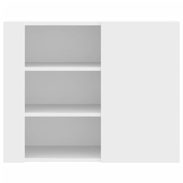 vidaXL Wall Cabinet White 75x35x60 cm Engineered Wood