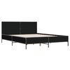 vidaXL Bed Frame without Mattress Black 160x200 cm
