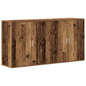 vidaXL Sideboard 2 pcs Old Wood 79 x 38 x 80 cm Engineered Wood