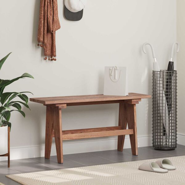 vidaXL Bench Natural 100 x 30 x 50 cm Solid Reclaim wood