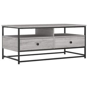 vidaXL Coffee Table Grey Sonoma 100x51x45 cm Engineered Wood