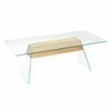 vidaXL Coffee Table Transparent 110 x 55 x 40 cm Glass