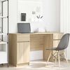 vidaXL Desk with Drawer Sonoma oak 140 x 49 x 76 cm Engineered wood