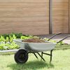 vidaXL Wheelbarrow Tray Replacement Silver 80 x 60 x 25 cm Steel