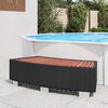 vidaXL Spa Step Poly Rattan 92x45x25 cm Black