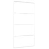 vidaXL Sliding Door ESG Glass and Aluminium 102.5x205 cm White
