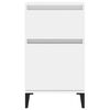 vidaXL Bedside Cabinet High Gloss White 40x35x70 cm