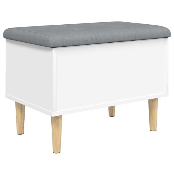 vidaXL Storage Bench White 62x42x46 cm Engineered Wood