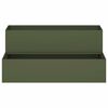 vidaXL Garden Planter Olive Green 100 x 60 x 45 cm Cold-rolled Steel