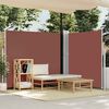 vidaXL Patio Retractable Side Awning 170x1200 cm Brown