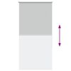 vidaXL Roller Blind Blackout Light Grey 65x130 cm Fabric Width 60.7 cm Polyester
