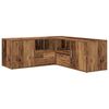 vidaXL Corner Cabinet Old Wood 200x40x45 cm Engineered Wood