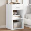 vidaXL Bedside Cabinets 2 pcs White 35x34x65 cm Engineered Wood