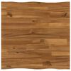 vidaXL Live Edge Table Top 60 x 60 x 3 cm Square Solid Acacia Wood