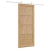 vidaXL Sliding Door ORKDAL Brown 86 x 198.5 cm Solid Pine Wood