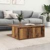 vidaXL Coffee Table Old wood 80 x 80 x 31 cm Engineered wood