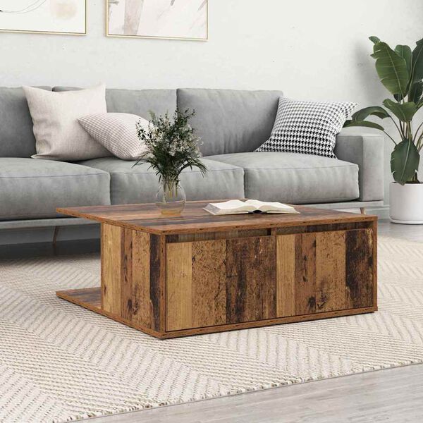 vidaXL Coffee Table Old wood 80 x 80 x 31 cm Engineered wood