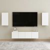vidaXL TV Cabinets 2 pcs White and Sonoma Oak 30.5x30x60 cm Engineered Wood