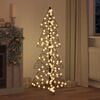 vidaXL Christmas Tree with 160 LEDs Warm White 150 cm Rattan