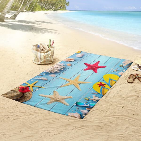 Good Morning Beach Towel BEACHY 100x180cm Blue