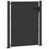 vidaXL Garden Gate with Lock Black 100 x 125 cm Powder-Coated Steel