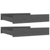 vidaXL Bed Drawer | Grey | Solid pine wood | Large | Bed Drawer | Rectangular