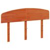 vidaXL Headboard Wax Brown 120 cm Solid Wood Pine