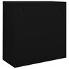 vidaXL Sliding Door Cabinet Black 90x40x90 cm Steel