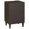 vidaXL Bathroom Cabinet with Shelf Black and Gold 38 x 33 x 58 cm