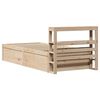 vidaXL Bed Frame with Headboard 90x200 cm Solid Wood Pine