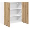 vidaXL Hanging Cabinet Artisan Oak 80 x 31 x 80 cm Engineered Wood