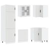 vidaXL 14 Piece Kitchen Cabinet Set Porto White Engineered Wood