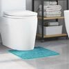vidaXL Anti-slip Bath Mat with Toilet Cut Turquoise 50 x 50 cm PP