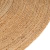 vidaXL Area Rug Braided Jute 180 cm Round