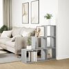 vidaXL Room Divider Bookcase&nbsp;3-Tier&nbsp;Grey Sonoma 99x29x99 cm Engineered Wood