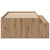 vidaXL Bed Frame with Drawer Artisan Oak 90 x 190 cm Engineered Wood