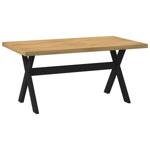 vidaXL Dining Table NOAIN X-Shaped Legs 160x90x75 cm Solid Wood Pine