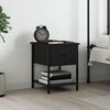 vidaXL Bedside Table Black 34x35.5x45 cm Engineered Wood