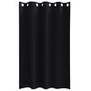 vidaXL Blackout Curtains with Rings 2 pcs Black 175 x 140 cm Polyester