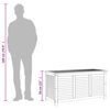 vidaXL Garden Storage Box with Louver 113x50x56 cm Solid Wood Acacia