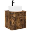 vidaXL Wall-mounted Sink Vanity Smoked Oak 49 x 44.5 x 65 cm